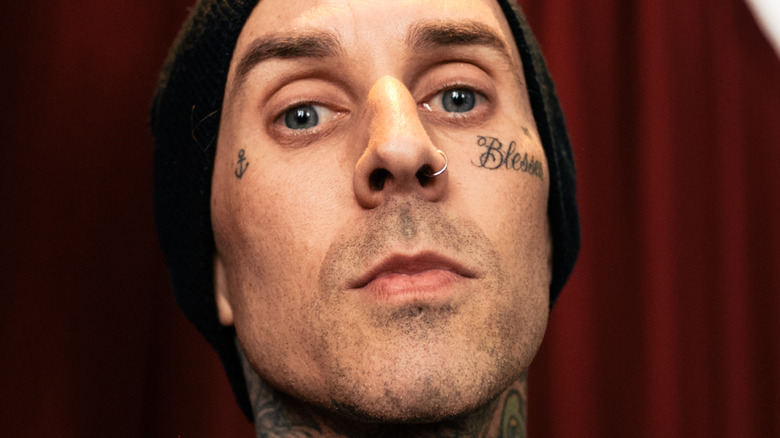 Travis Barker posing 