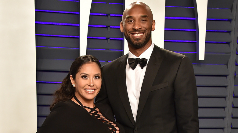 Vanessa Bryant and Kobe Bryant red carpet oscars