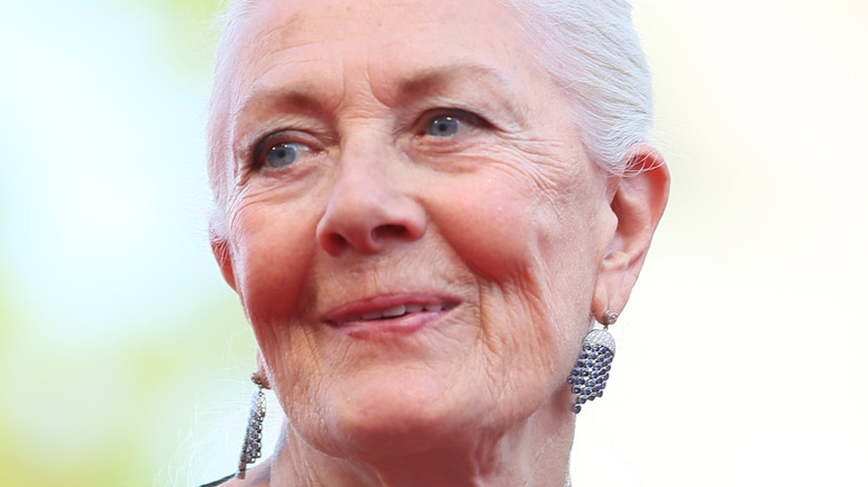 Vanessa Redgrave looking into the distance at the Venice Film Festival