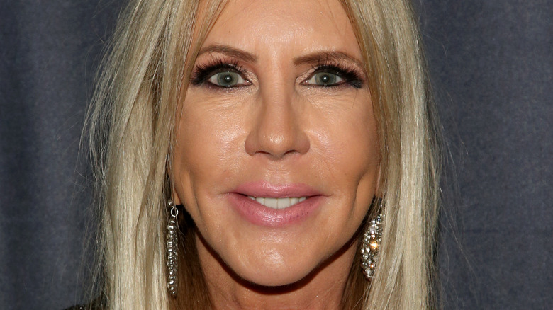 Vicki Gunvalson attending her breakup party at the "Kings of Hustler" male revue