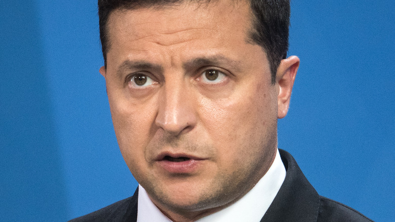 Volodymyr Zelenskyy on stage