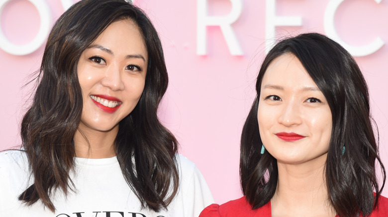 Sarah Lee and Christine Chang smile