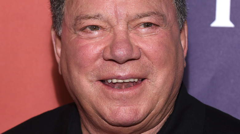 William Shatner smiling with mouth open