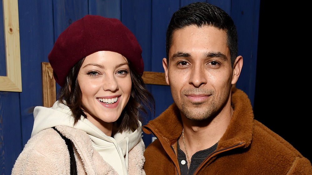 Wilmer Valderrama and Amanda Pacheco smiling for the camera
