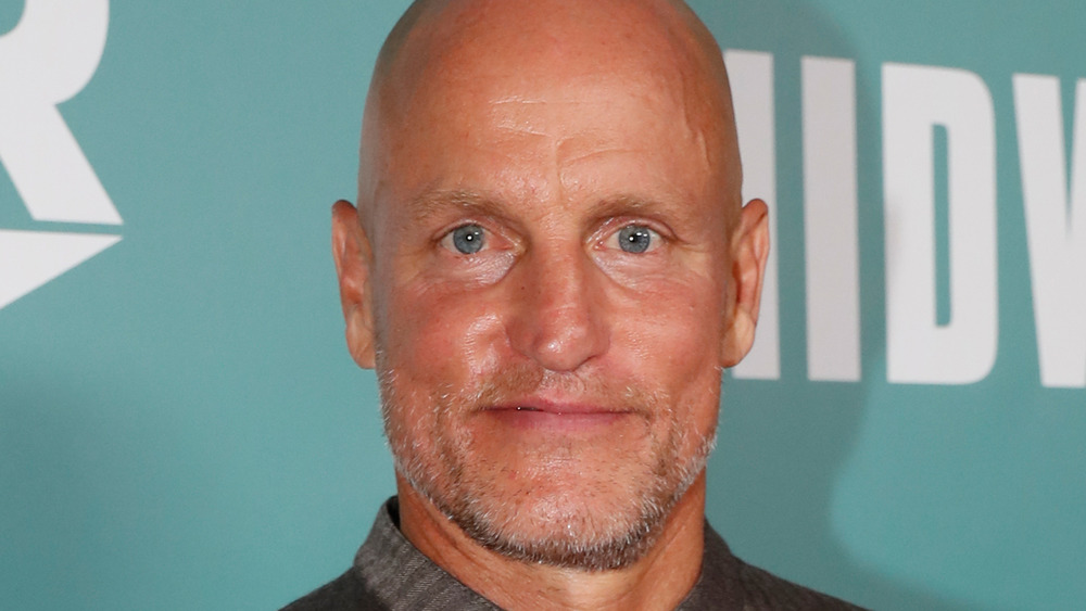 Woody Harrelson looking at camera