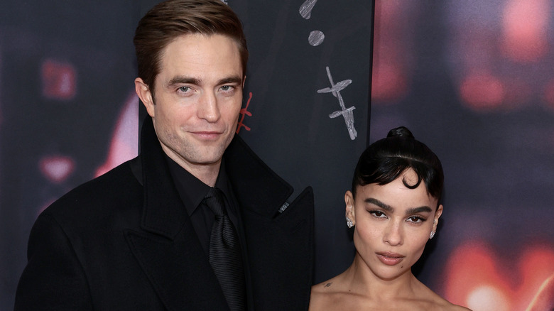 Pattinson and  Kravitz at The Batman premiere 