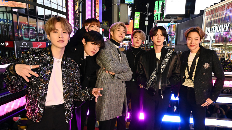 BTS in Times Square for New Years' Eve 2019
