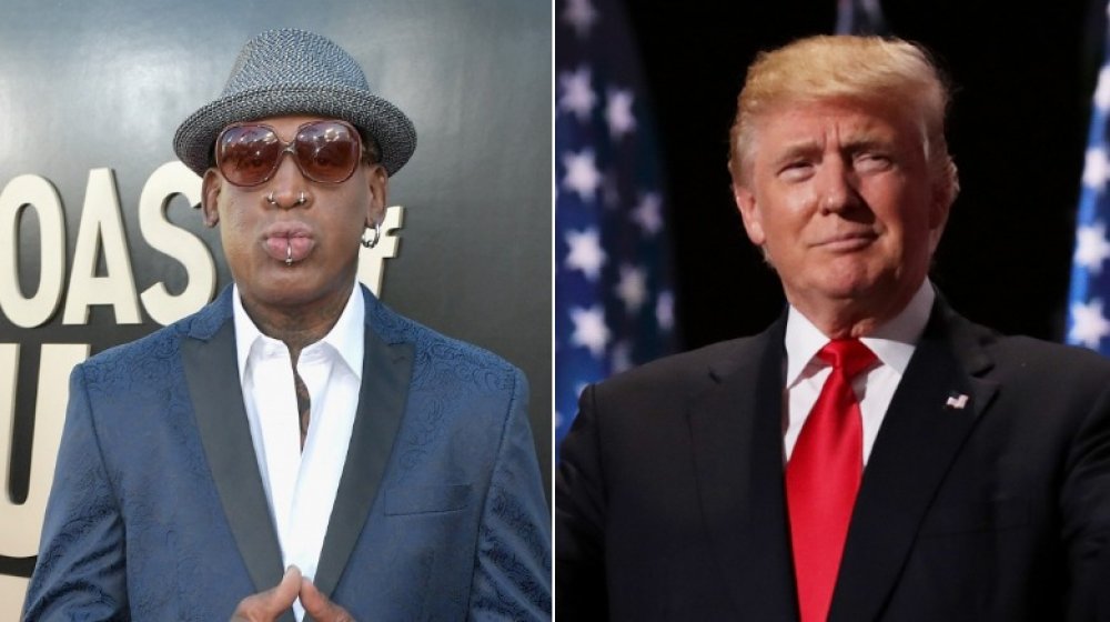 Dennis Rodman and Donald Trump 