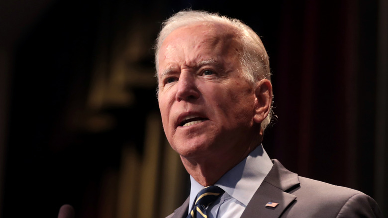 Joe Biden on stage