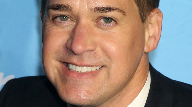 T.R. Knight at the premiere of Mrs. Doubtfire musical on Broadway in December 2021. 