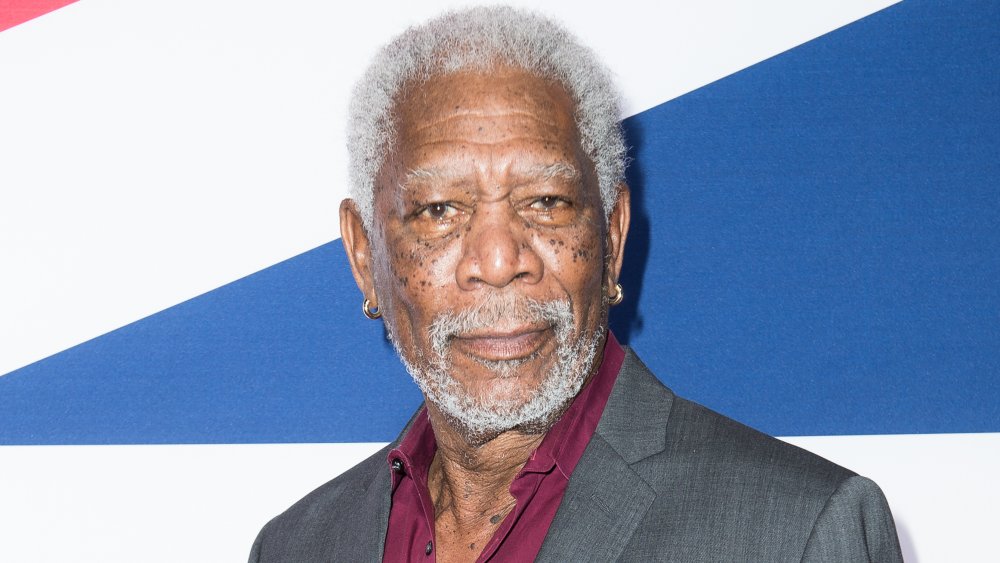 Morgan Freeman at London Has Fallen premiere in 2016