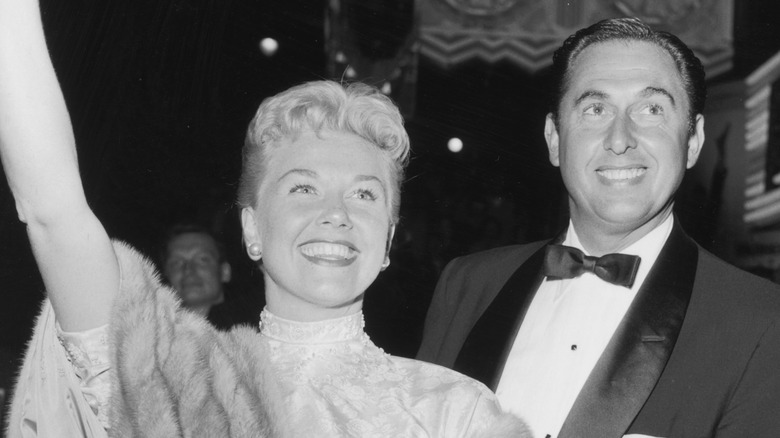 Doris Day and Martin Melcher at premiere of A Star Is Born