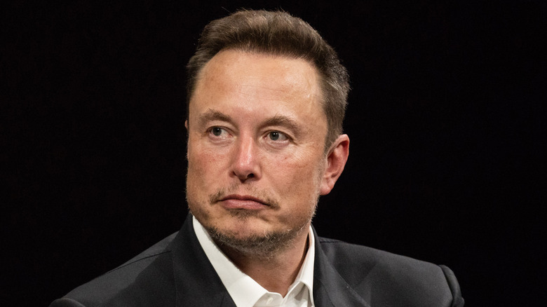 Elon Musk staring into distance