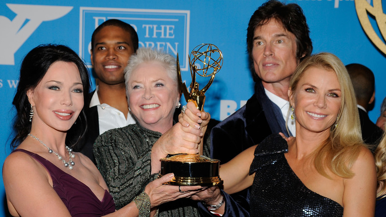 Hunter Tylo, Susan Flannery, Katherine Kelly Lang posing