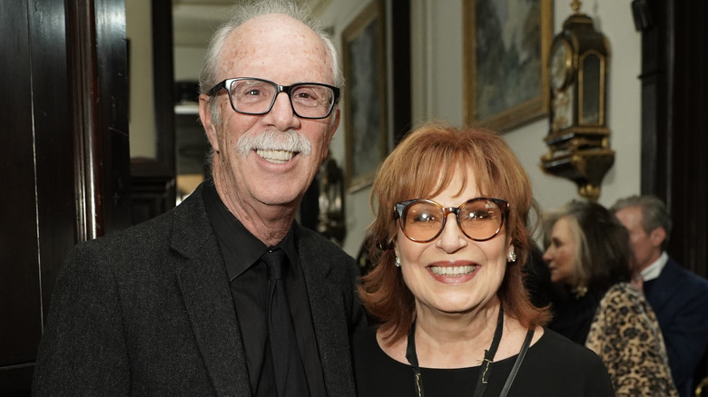 Joy Behar and Steve Janowitz smiling