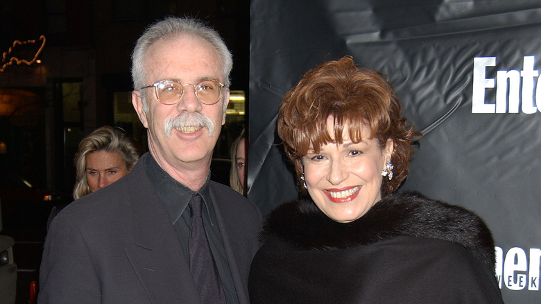 Joy Behar and Steve Janowitz smiling