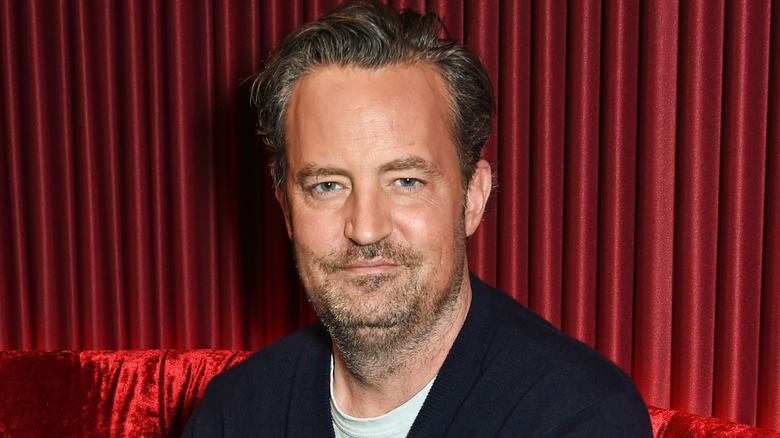 Matthew Perry, smiling