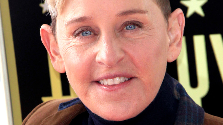 Ellen DeGeneres at the Pink Star Ceremony on the Hollywood Walk of Fame 