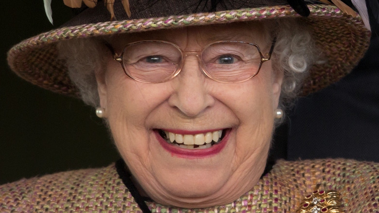 Queen Elizabeth II laughing