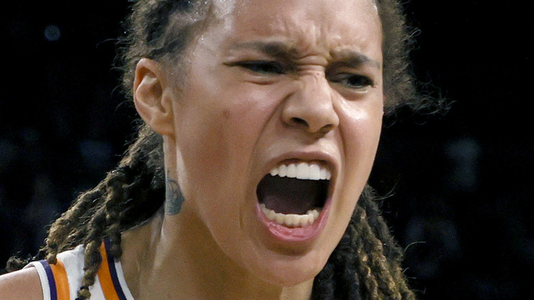 Brittney Griner screaming