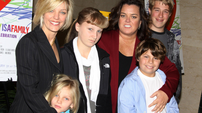 Rosie O'Donnell and Kelli Carpenter with family at "A Family is A Family: A Rosie O'Donnell Celebration" at the HBO Theater