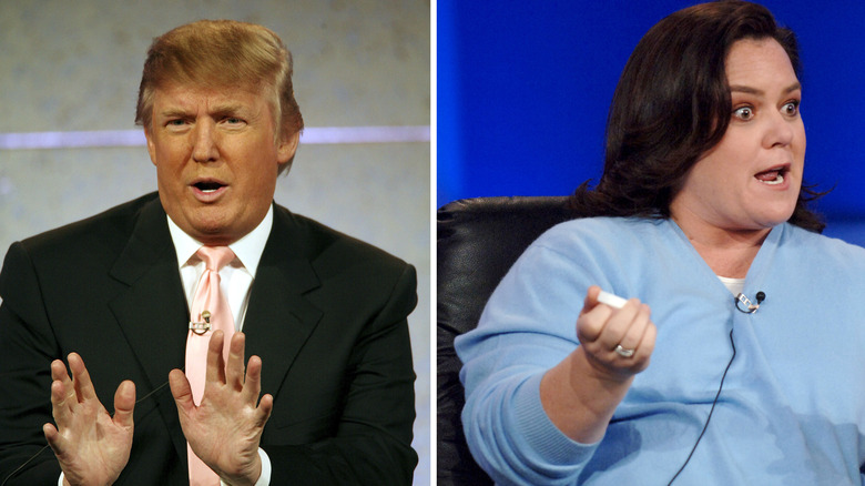 Donald Trump and Rosie O'Donnell in composite image