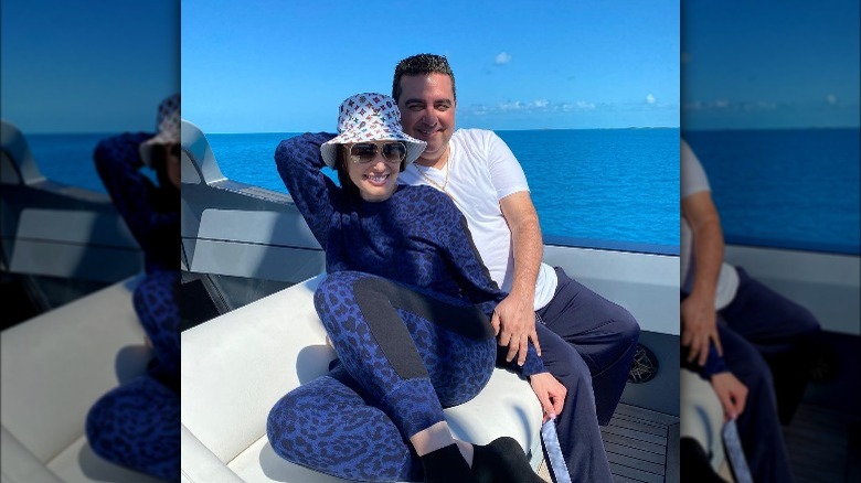 Lisa Valastro and Buddy Valastro on a boat