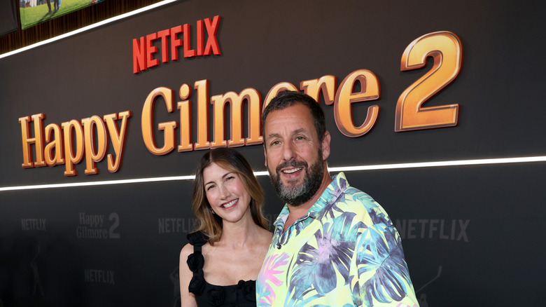 Jackie and Adam Sandler at Happy Gilmore 2 World Premiere at Jazz at Lincoln Center