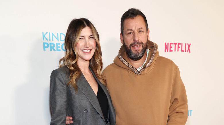 Jackie and Adam Sandler at Kinda Pregnant premiere
