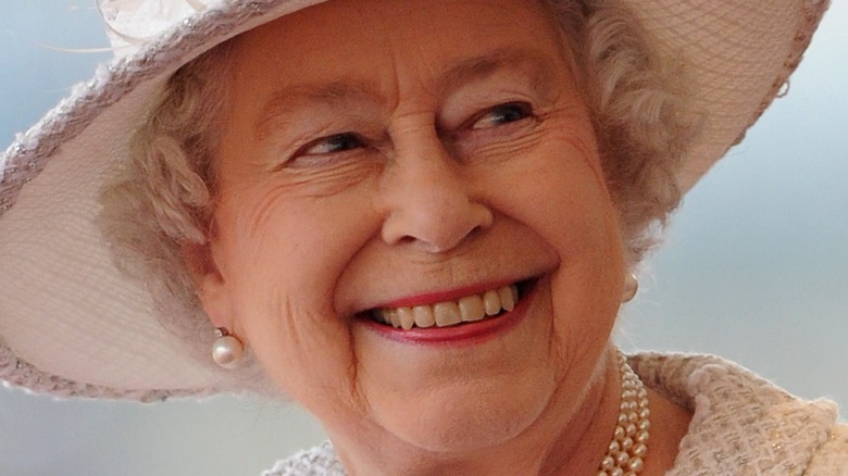 Queen Elizabeth II smiling