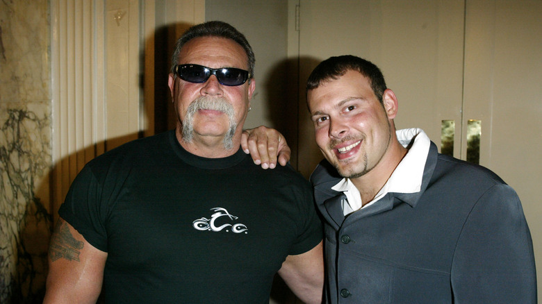 Paul Teutul Sr. and Jr. posing