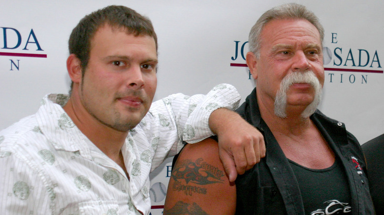 Paul Teutel Sr. leaned on by son