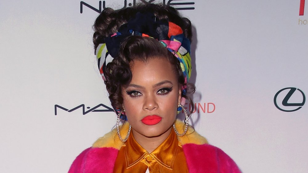 Andra Day posing on the red carpet