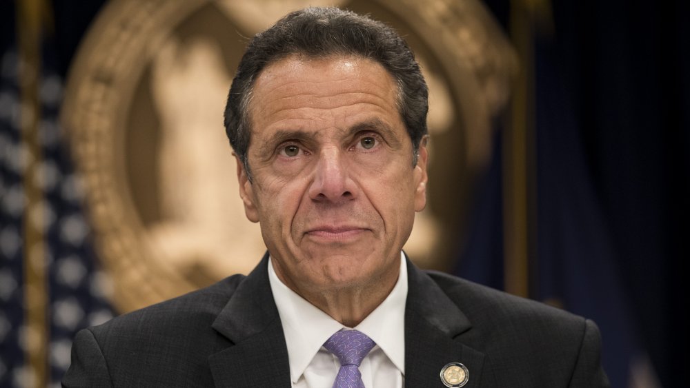 Andrew Cuomo with a serious expression