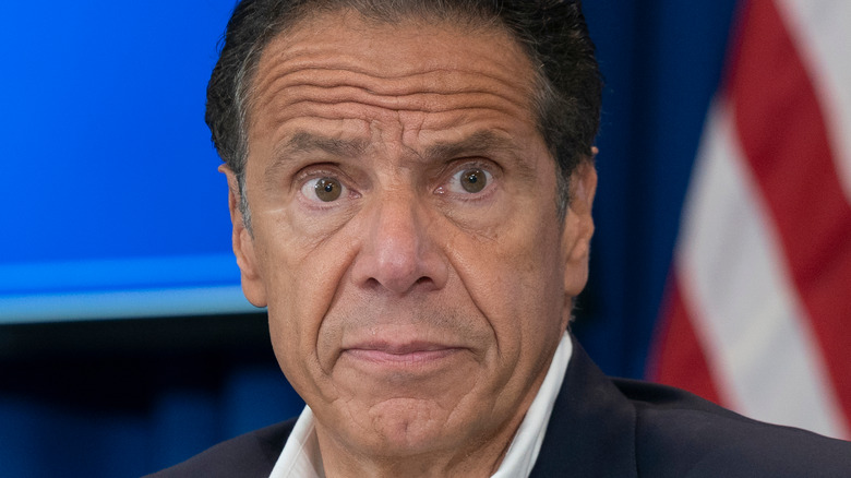 Andrew Cuomo staring