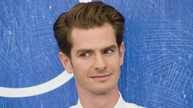 Andrew Garfield looking sideways