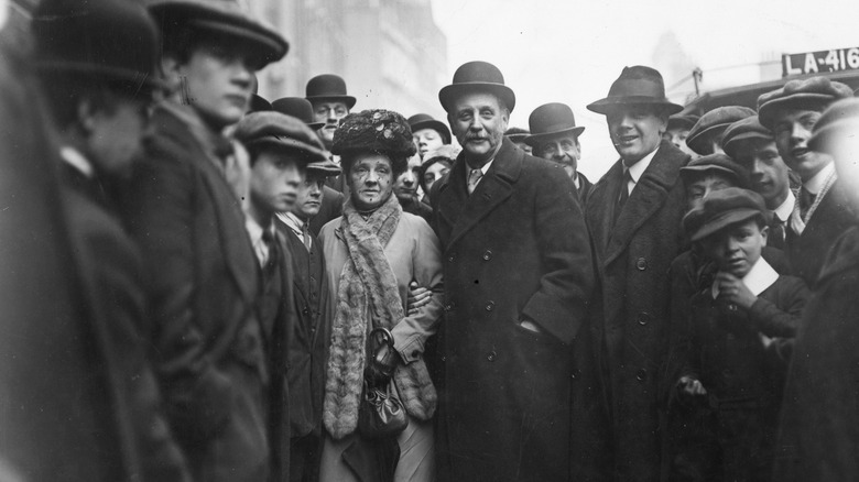 Angela Lansbury's grandmother, Bessie, and grandfather George Lansbury vintage image