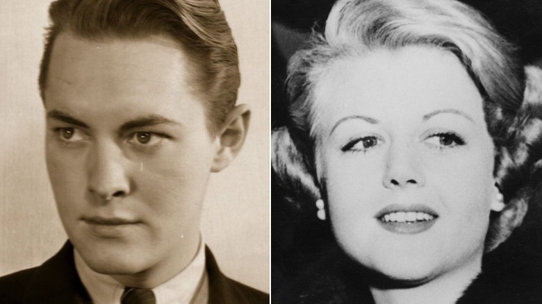 Richard Cromwell and Angela Lansbury split image