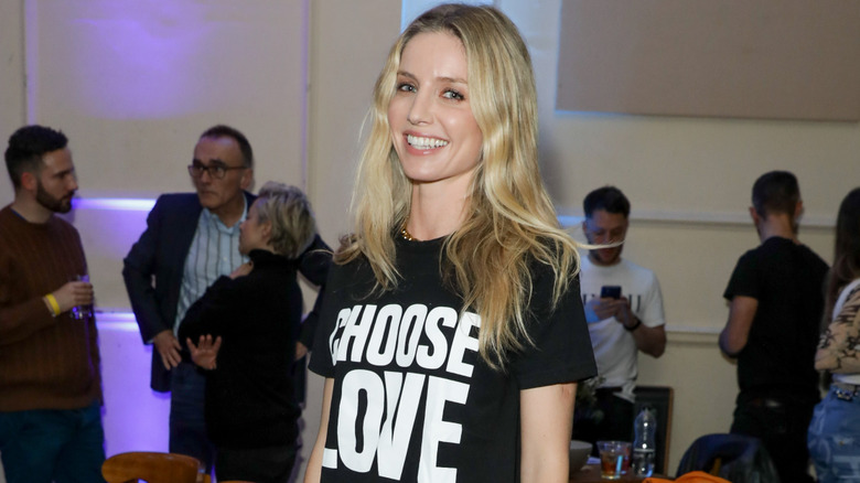 Annabelle Wallis smiling at an event
