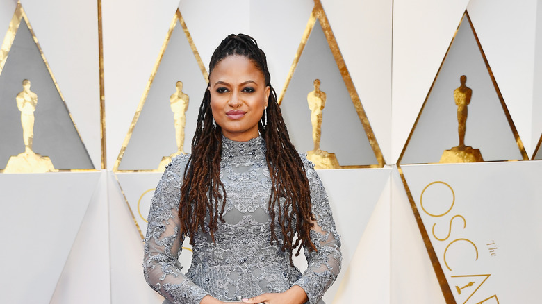 Ava DuVernay at the Oscars posing