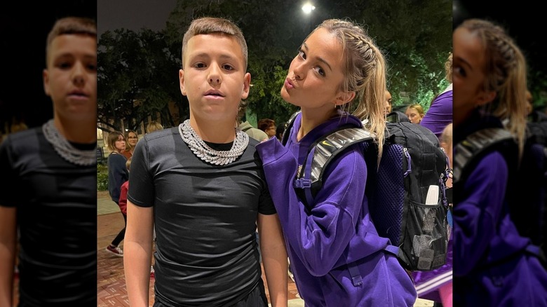 Madden San Miguel posing with Livvy Dunne