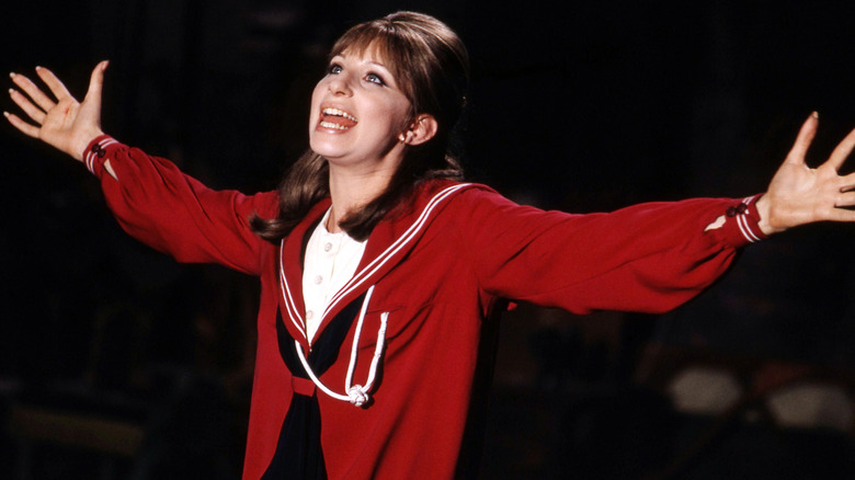 Barbra Streisand singing in "Funny Girl"