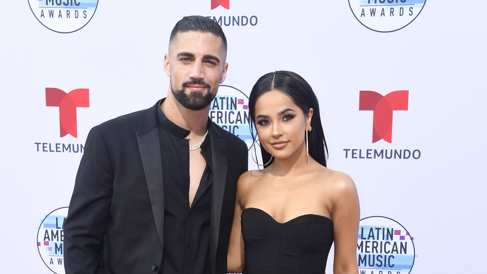 Becky G with boyfriend Sebastian Lletget on the red carpet