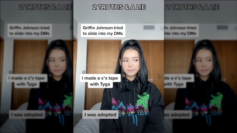 Bella Poarch playing Two Truths And A Lie on TikTok