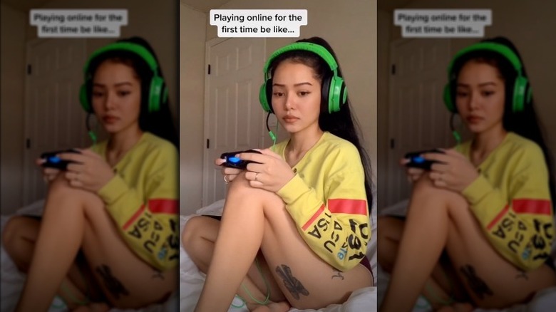 Bella Poarch playing a game