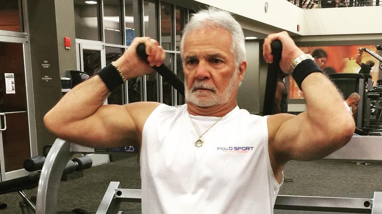 Captain Lee Rosbach in the gym