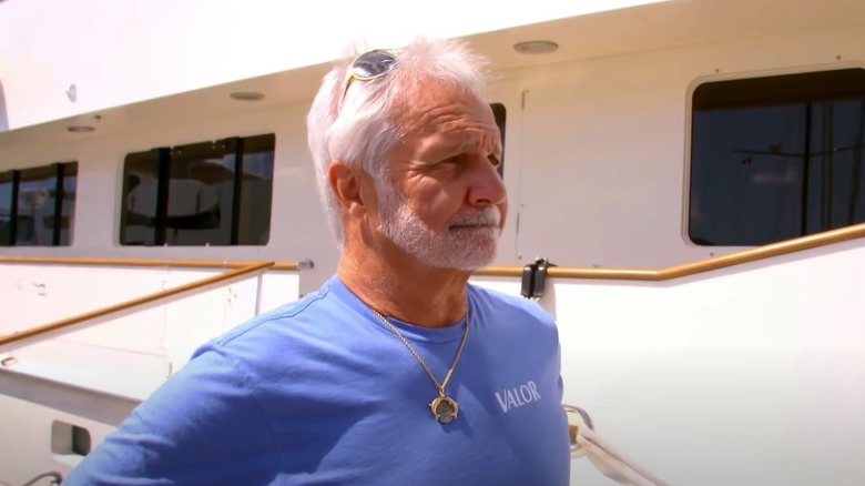 Captain Lee wearing dolphin medallion
