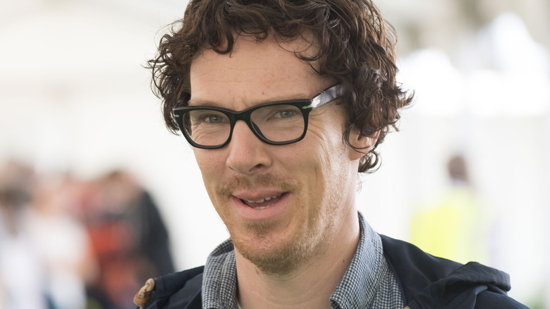 Benedict Cumberbatch wearing glasses