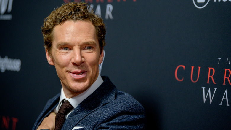 Benedict Cumberbatch with a sly smile