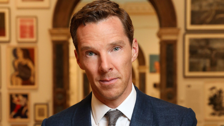 Benedict Cumberbatch looking at camera